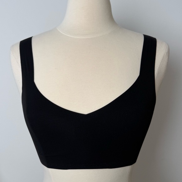 Aerie SMOOTHEZ Sweetheart Bralette Top | Black - Picture 3 of 5
